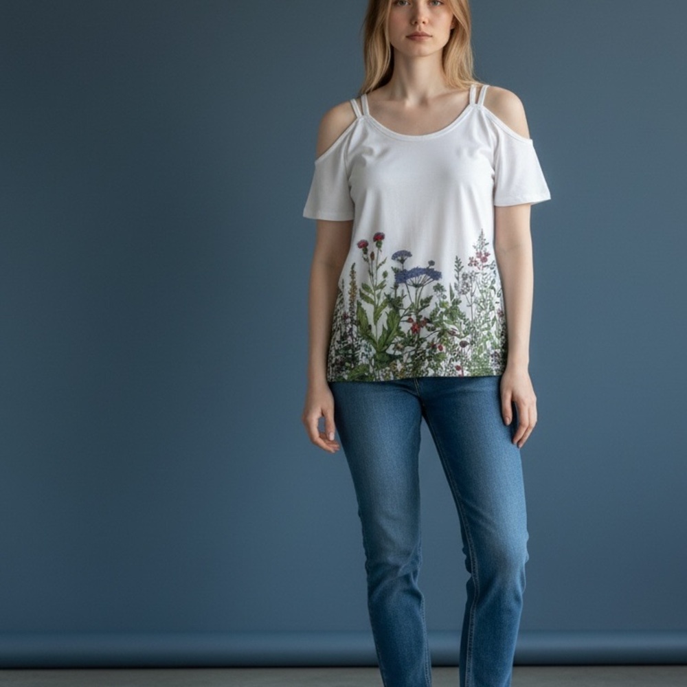 NW.T NoraCora XL cold shoulder top